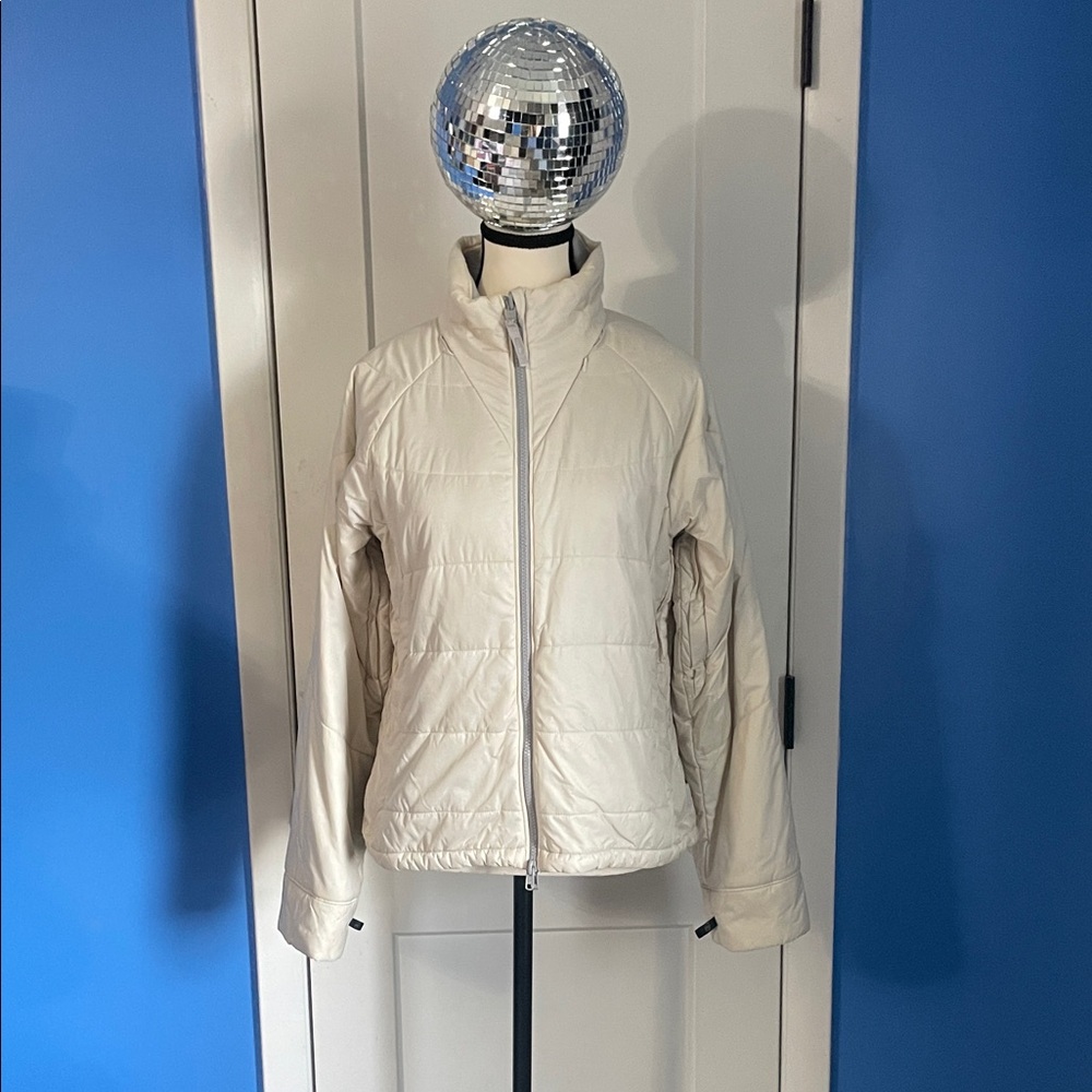Chic Cream Puffer Jacket for Women